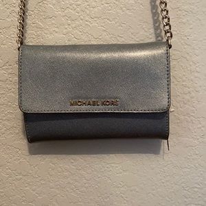 Michael Kors Blue Glitter Crossbody